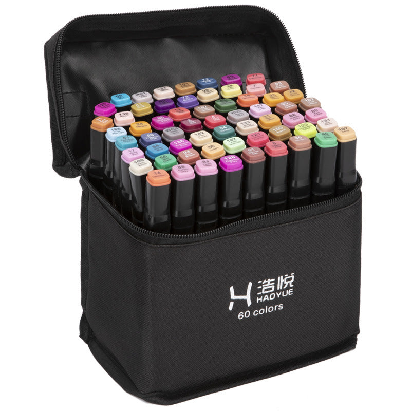 Wholesale Double-ended Oily Plastic Marker Pen Set